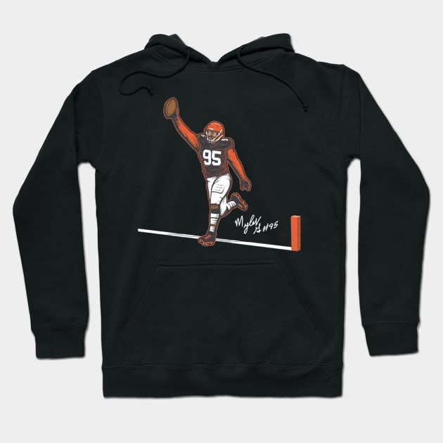 Myles Garrett Flash For Six Hoodie by Chunta_Design